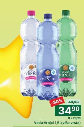 Voda Vrnci 1,5l