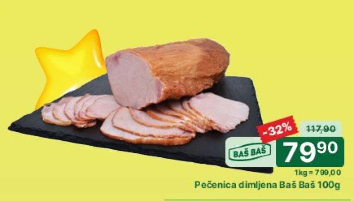 Pečenica dimljena Baš Baš 100g