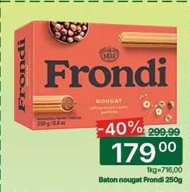 Baton nougat Frondi 250g