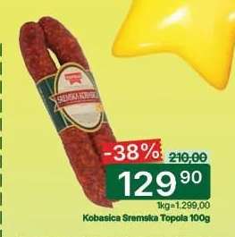 Kobasica sremska Topola 100g