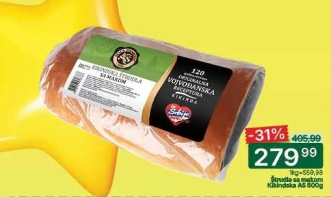 Štrudla sa makom Kikindska As 500g