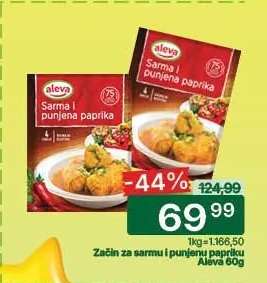 Začin za sarmu i punjenu papriku Aleva 60g