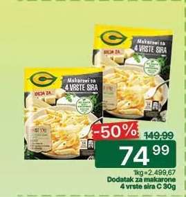 Dodatak za makarone 4 vrste sira C 30g