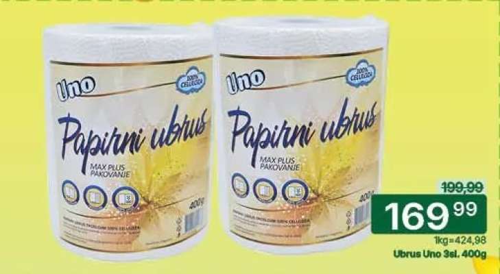 Ubrus Uno 3sl. 400g