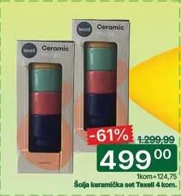 Šolja keramička set Texell 4 kom.