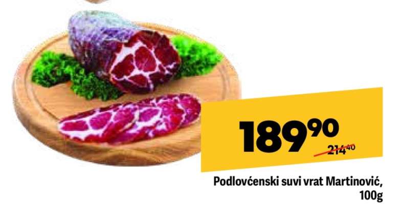 Podlovćenski suvi vrat Martinović 100g