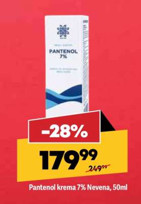 Pantenol krema 7% Nevena, 50ml