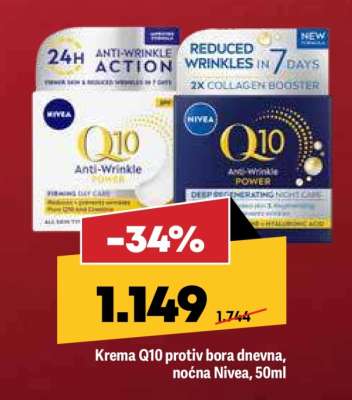 Krema Q10 protiv bora dnevna, noćna Nivea, 50ml