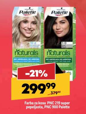 Farba za kosu PNC 219 super pepeljasta, PNC 900 Palette