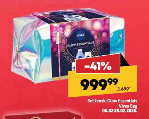 Set ženski Glow Essentials Nivea Bag