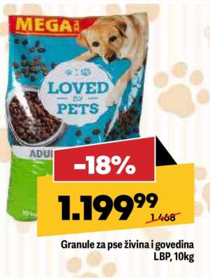 Granule za pse živina i govedina