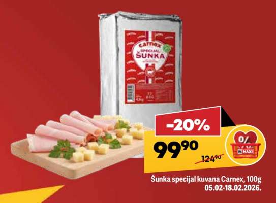 Šunka specijal kuvana Carnex 100g
