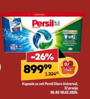 Kapsule za veš Persil Discs Universal, 32 pranja