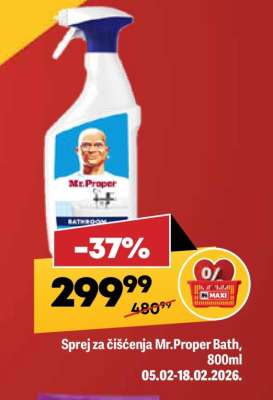 Sprej za čišćenja Mr.Proper Bath, 800ml