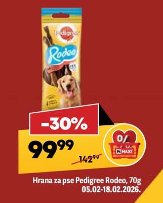Hrana za pse Pedigree Rodeo 70g