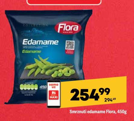Smrznuti edamame Flora, 450g