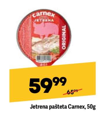 Jetrena pašteta Carnex 50g