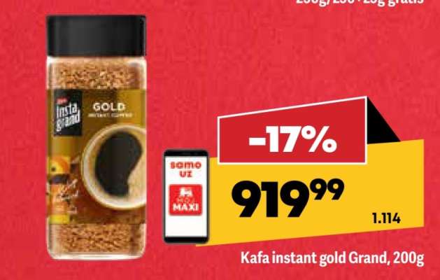 Kafa instant gold Grand 200g