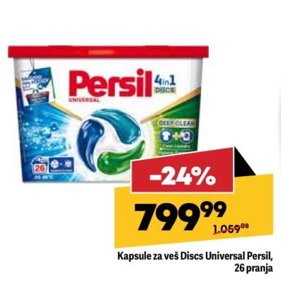 Kapsule za veš Discs Universal Persil, 26 pranja