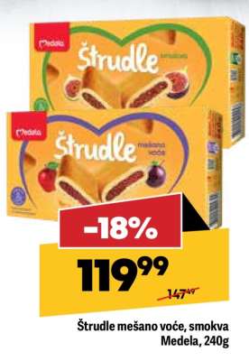 Štrudle mešano voće smokva Medela 240g