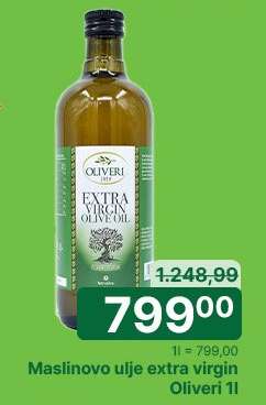 Maslinovo ulje extra virgin Oliveri 1l