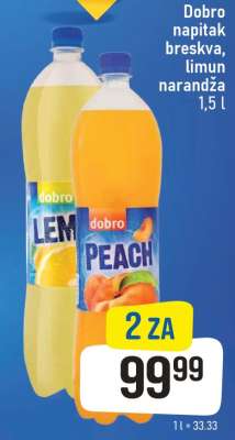 Dobro napitak breskva, limun, narandža