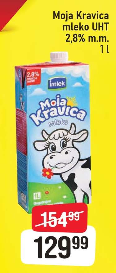 Moja Kravica mleko UHT 2,8 % m.m.