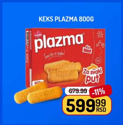 Keks Plazma 800g