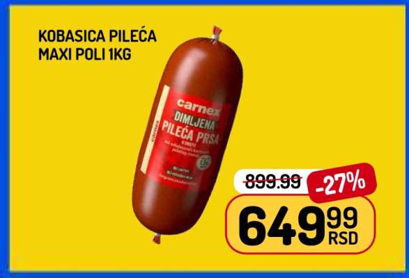 Kobasica Pileća Maxi Poli 1kg