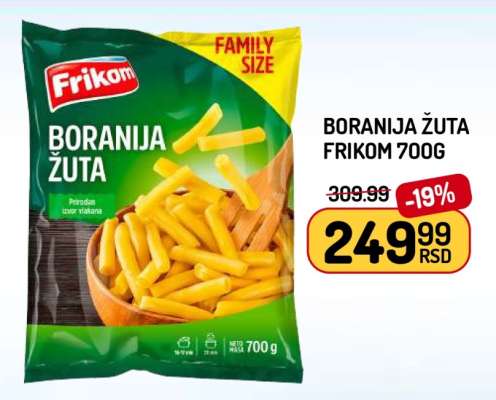 Boranija žuta Frikom, 700g