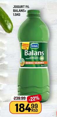 Jogurt 1% Balans+ 1.5kg
