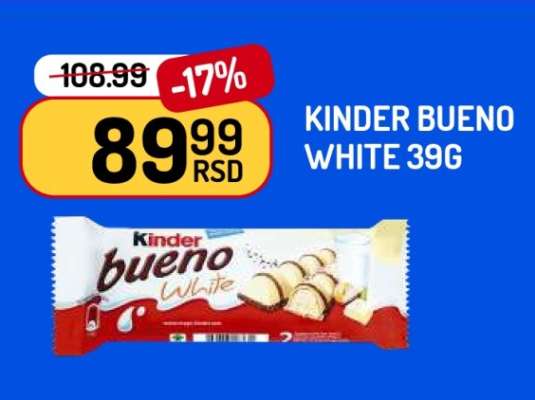 KINDER BUENO WHITE 39G
