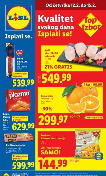 Lidl katalog - 12.02.2026 - 18.02.2026.