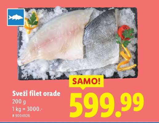 Svěží filet orade