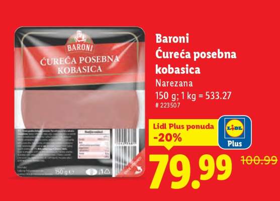 Baroni Ćureća posebna kobasica