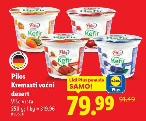 Pilos Kremasti voćni desert