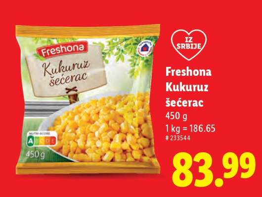 Freshona Kukuruz šećerac