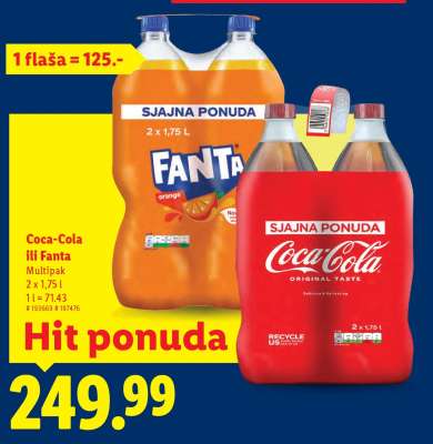 Coca-Cola ili Fanta Multipak