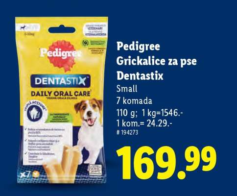 Pedigree Grickalice za pse Dentastix