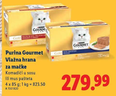 Purina Gourmet Vlažna hrana za mačke