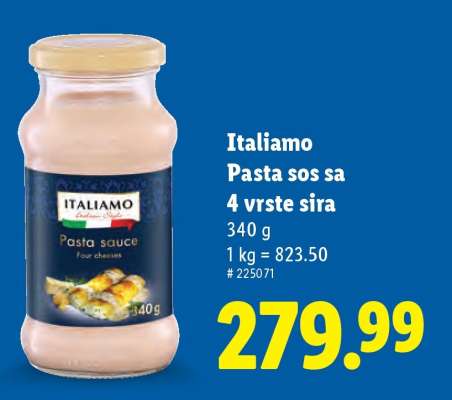 Italiamo Pasta sos sa 4 vrste sira