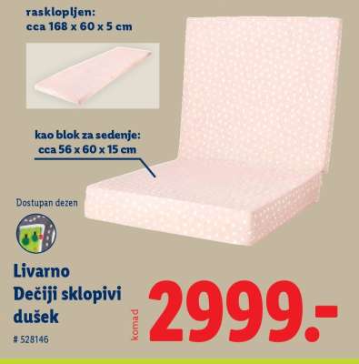 Livarno Dečiji sklopivi dušek