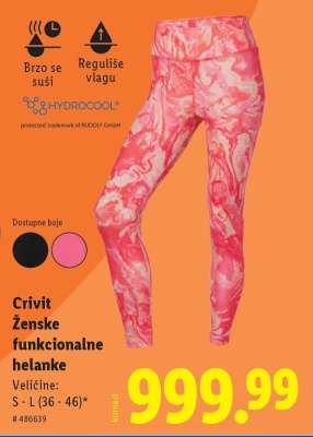 Crivit Ženske funkcionalne helanke