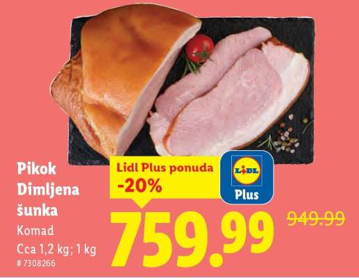 Pikok Dimljena šunka