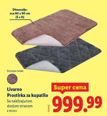 Livarno Prostirka za kupatilo