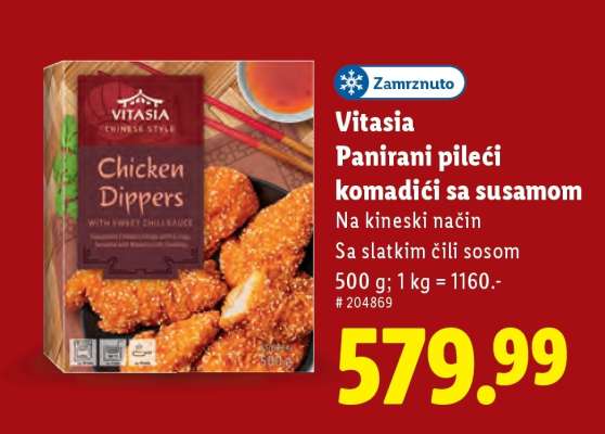 Vitasia Panirani pileći komadići sa susamom