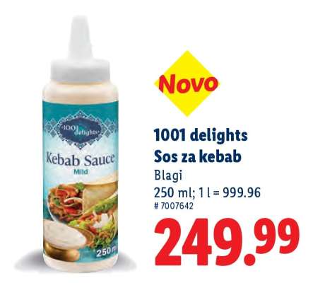 1001 delights Sos za kebab