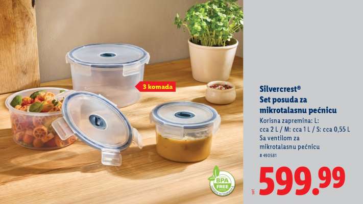 Silvercrest Set posuda za mikrotalasnu pećnicu