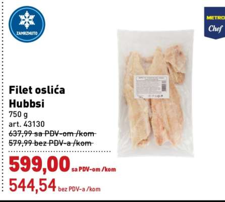 Filet oslića Hubbsi