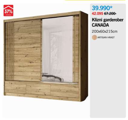 Klizni garderober CANADA